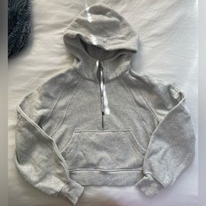 Scuba oversized 1/2 zip hoodie